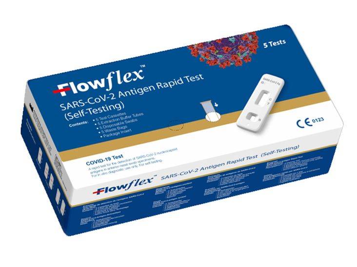 FlowFlex Covid Test Kits - Self Test - 5 pack - As low as £2.35
